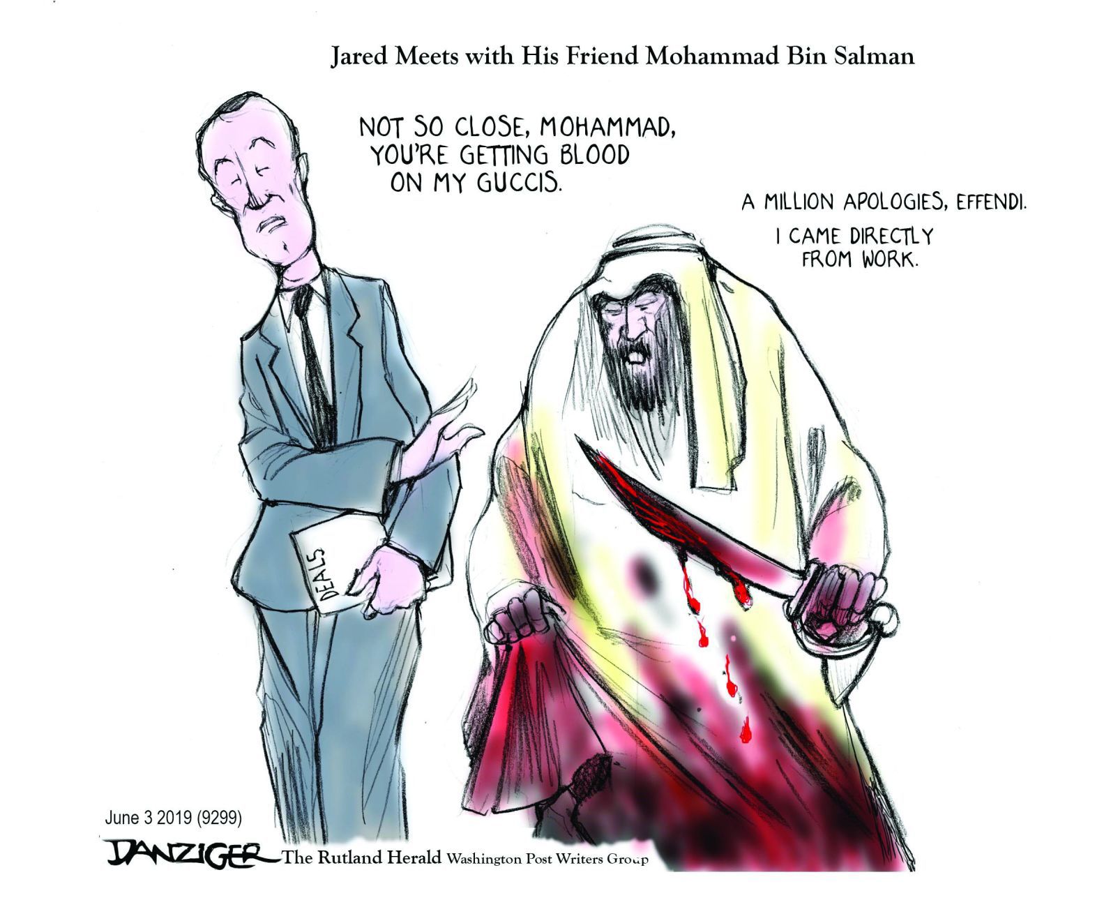 Jeff Danziger cartoon